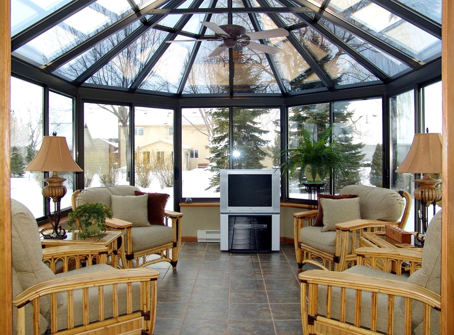 Cathedral sunroom