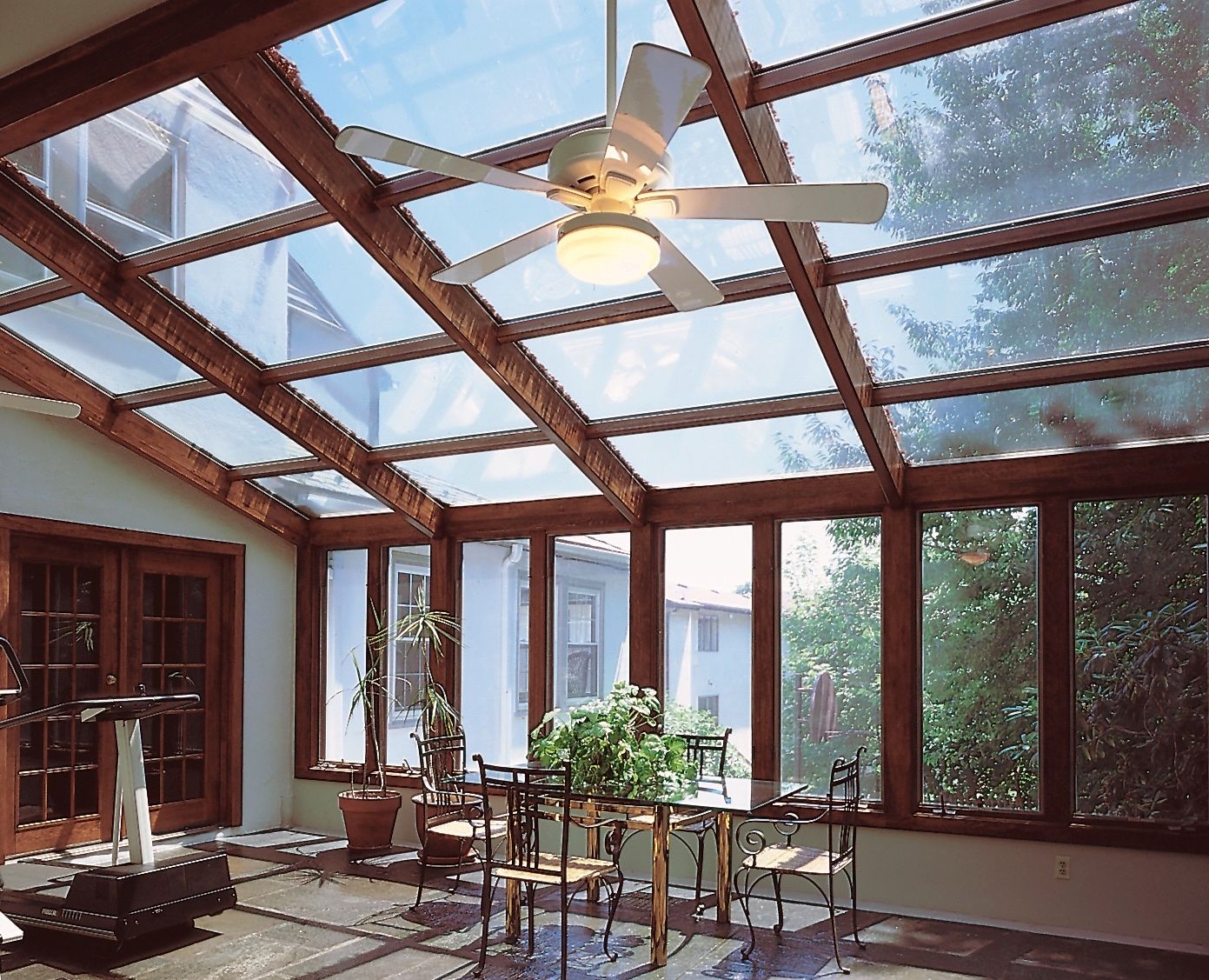 wooden sunroom