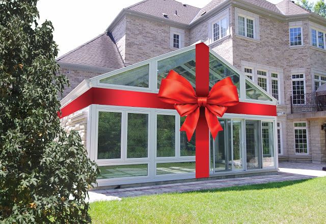 Christmas sunroom