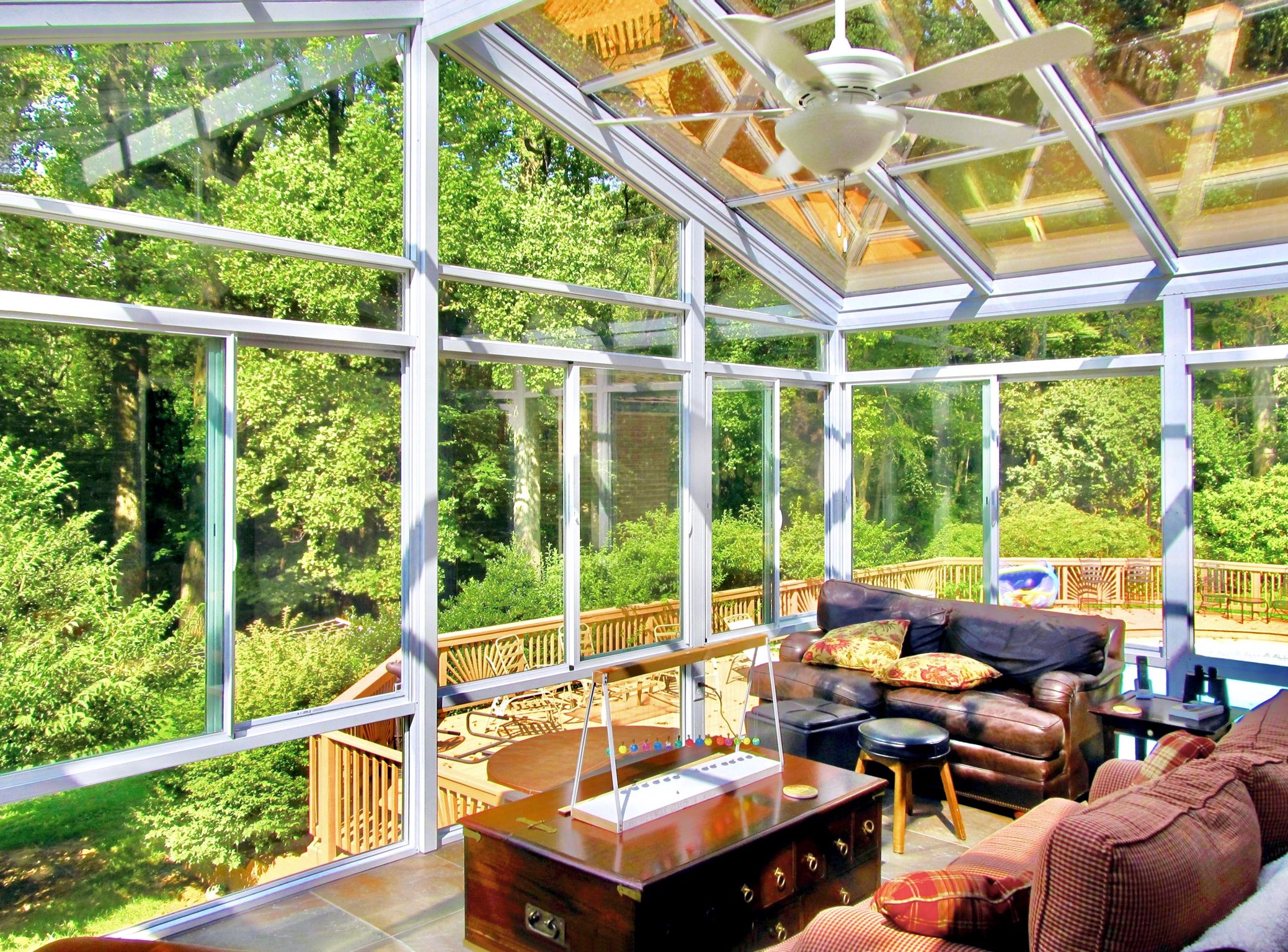 inside a sunroom