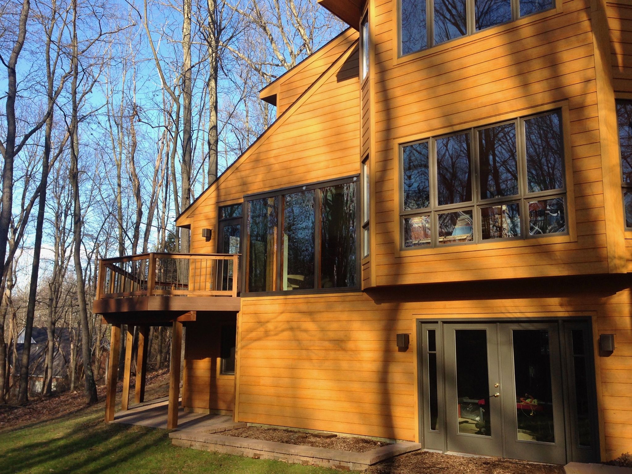 wooden deck room