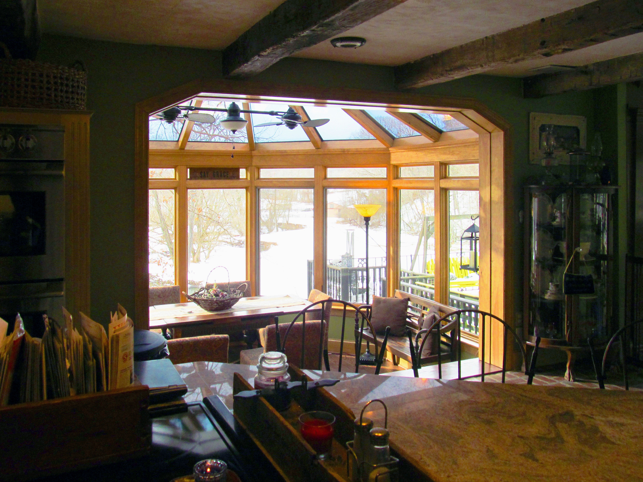 breakfast nook sunroom