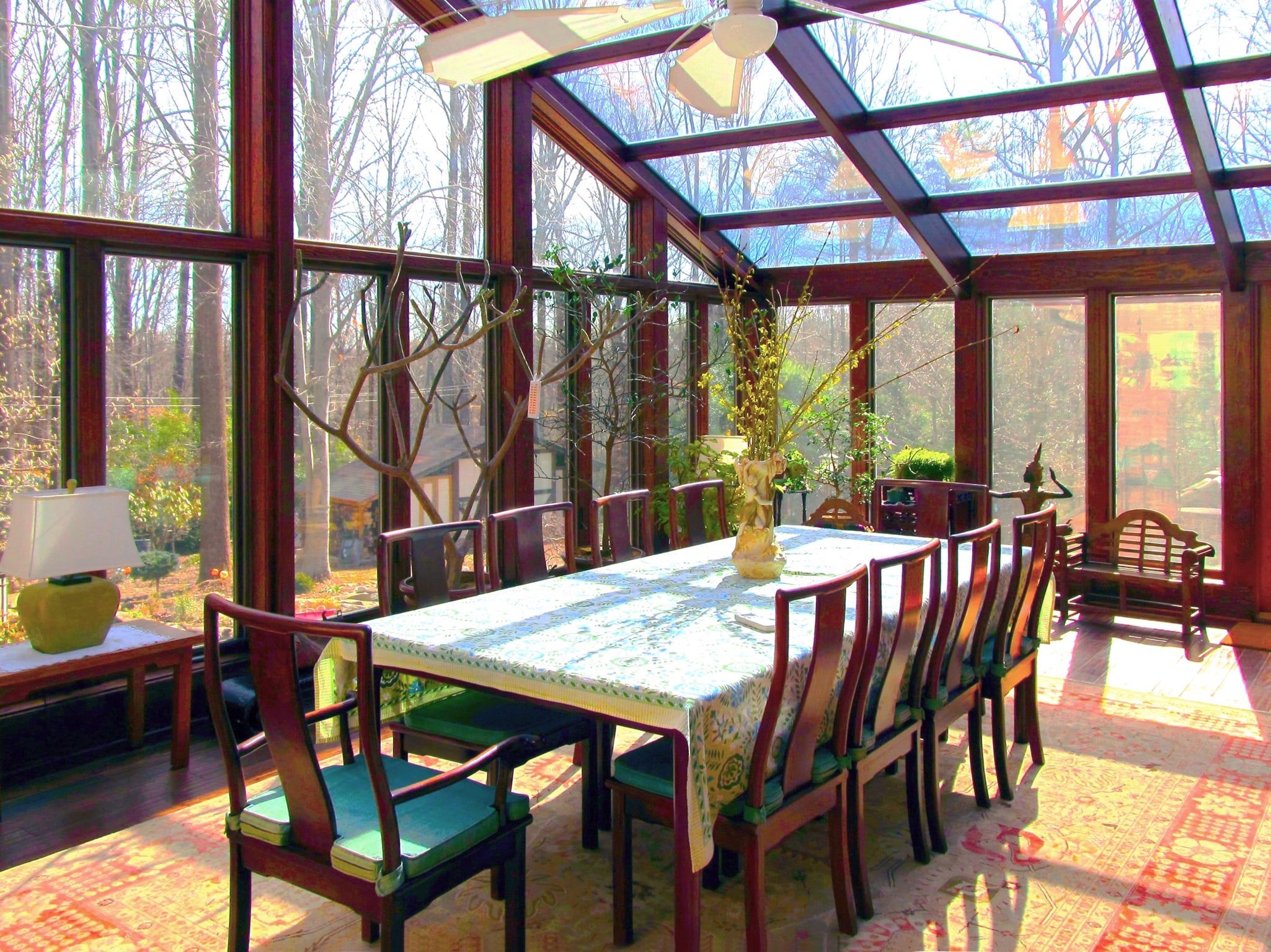 wood sunroom