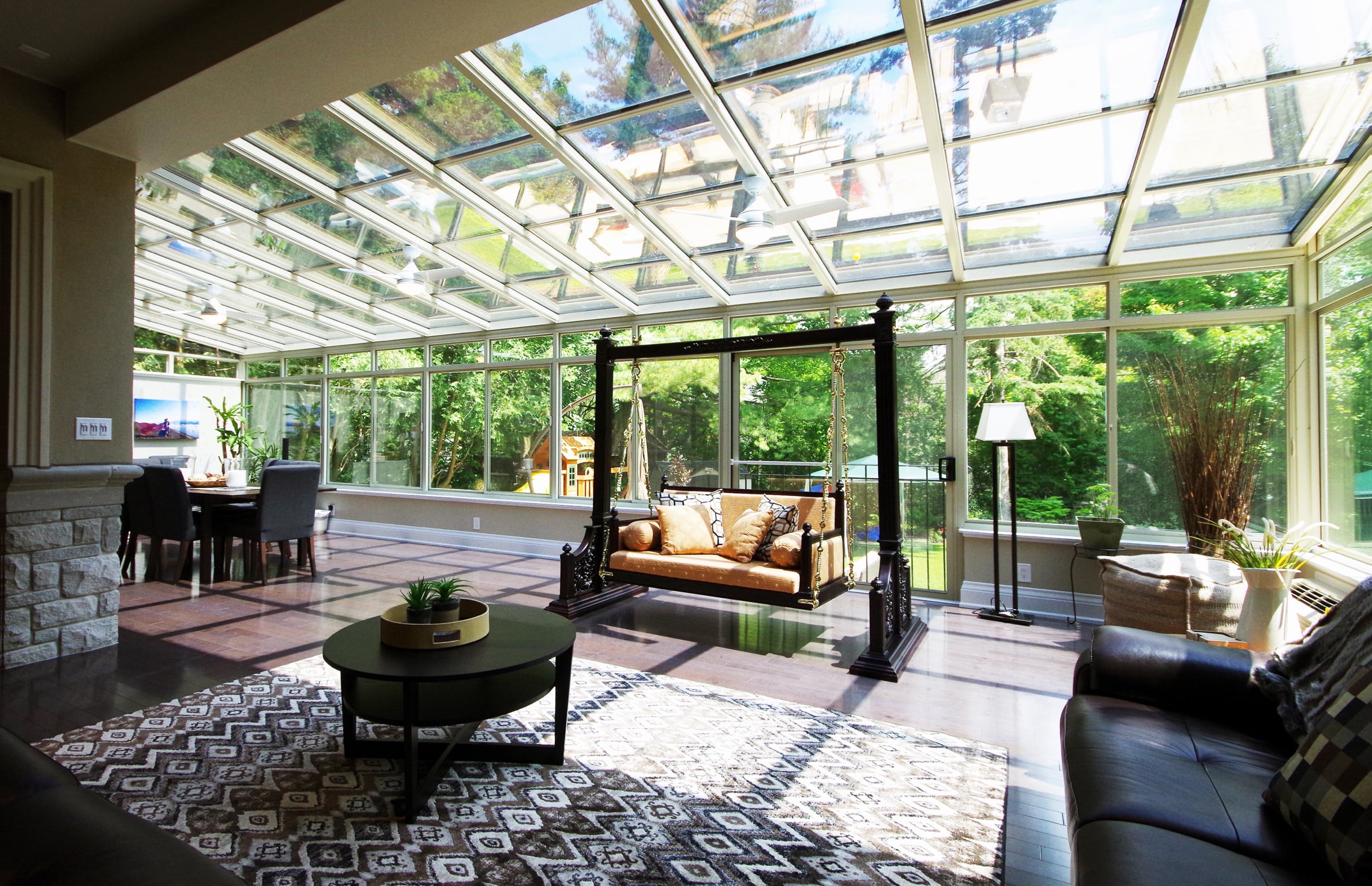 flat roof sunroom