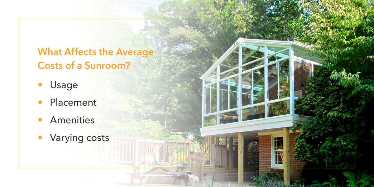 What Affects the Average Costs of a Sunroom?