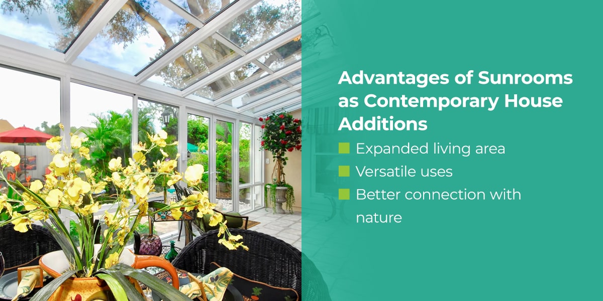 Advantages of Sunrooms as Contemporary House Additions